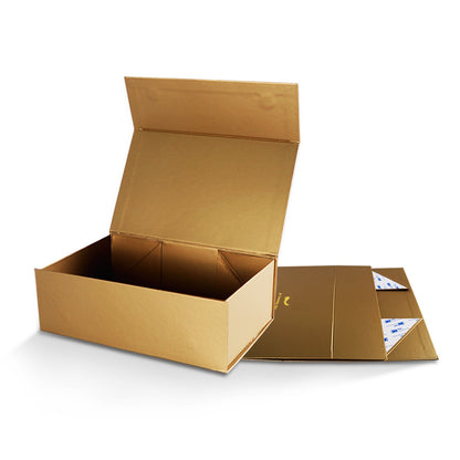 Custom Large Foldable Collapsible Magnetic Rigid Gift Box Flat Pack Oversized Flip Lid Box Full CMYK Logo Print Wedding Dress Apparel Hamper Cosmetic Gift Packaging OEM Wholesale