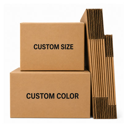 Corrugated Packaging Carton Custom Logo Printed Export Shipping Emballage Eco Recyclable Foldable Mailer Box Apparel Gift Cosmetic Packaging OEM Wholesale