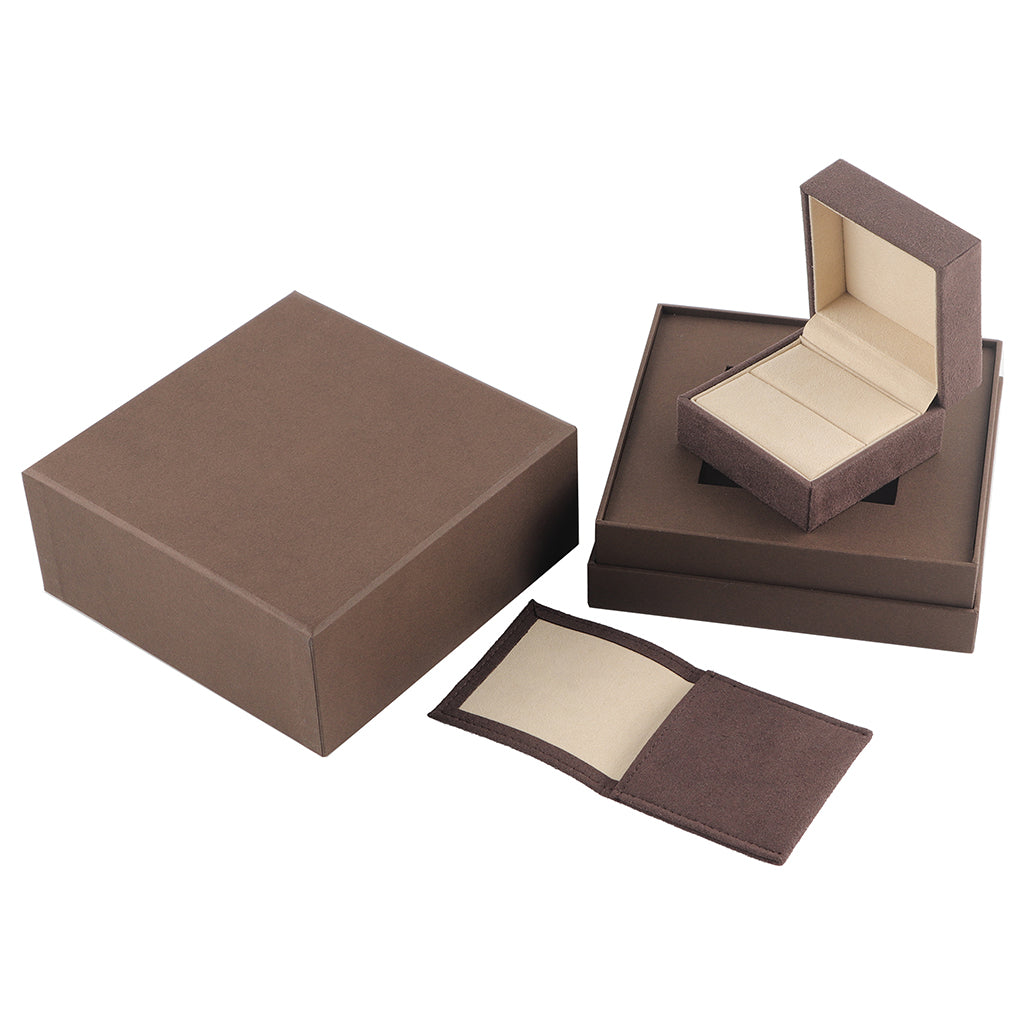 Flip Open Hard Rigid Jewelry Gift Box Magnetic Closure Flocked Inner Liner Recyclable Ring Earring Necklace Packaging Custom Logo Size Contact Us For Luxury Jewelry Packaging Solutions