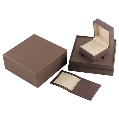 Flip Open Hard Rigid Jewelry Gift Box Magnetic Closure Flocked Inner Liner Recyclable Ring Earring Necklace Packaging Custom Logo Size Contact Us For Luxury Jewelry Packaging Solutions