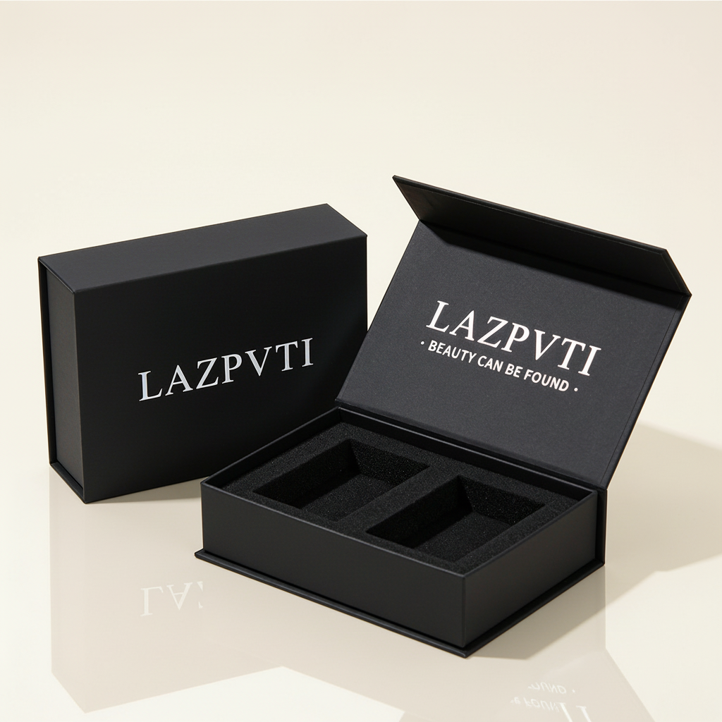 Custom Low MOQ Premium Magnetic Closure Rigid Gift Box Custom Logo Foldable Recyclable Flip Top Paper Packaging Box For Cosmetic Jewelry Small Batch Brand Use