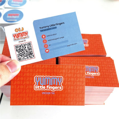 Personal Small Business Custom Business Card Printing Full Color CMYK Thick Matte Paper Gold Foil Embossed Custom Logo Mini MOQ Visiting Card Printing Service