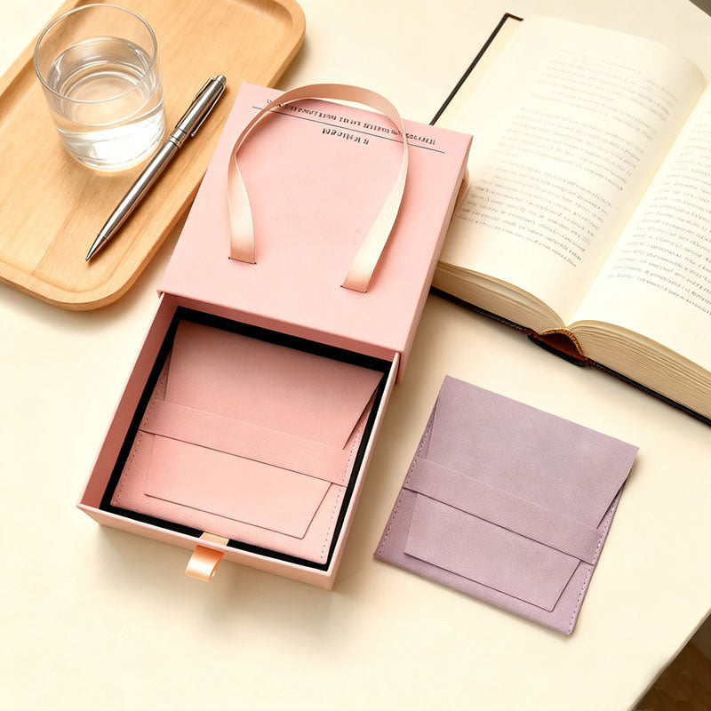 Manufacturer Luxury Drawer Jewelry Packaging Box Rigid Paperboard Custom Logo Hot Foil Stamping Velvet Insert Ring Earring Necklace Jewelry Gift Box Wholesale OEM ODM