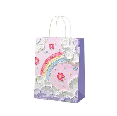 Hot Selling Creative Portable Festival Flower Paper Bag Eco Recyclable Custom Logo For Valentine Wedding Florist Bouquet Gift Pack