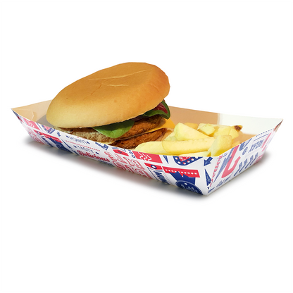Factory Price Customized Fried Chicken Fast Food Box Food Grade Greaseproof Disposable Takeaway Paper Container Custom Logo For Fried Chicken Restaurant Delivery