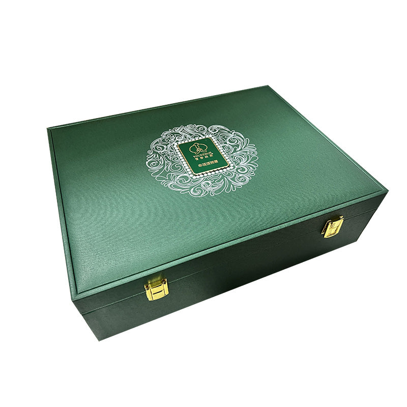 Promotional Custom Handcrafted Embroidery Wooden Box Custom Logo Walnut Pine Wood For Jewelry Tea Corporate Holiday Gift Pack