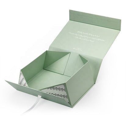 Custom Logo Foldable Magnetic Premium Luxury Rigid Gift Box Recyclable Collapsible Flip Packaging Box For Cosmetic Jewelry