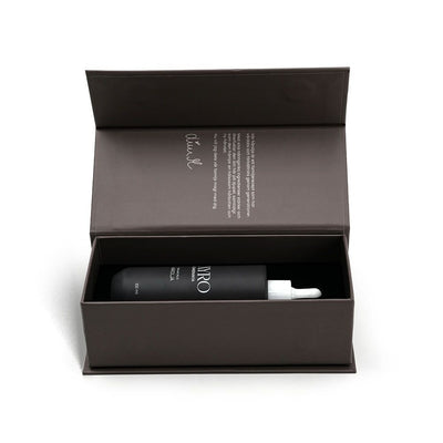 UV Coated Magnetic Flip Rigid Gift Box For 50ml Perfume Bottle Custom Logo CNC Cut EVA Lined Fragrance Cosmetic Packaging Custom Size Contact Us For UV Finish Luxury Perfume Box Solutions