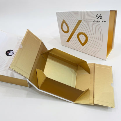 Custom Logo Luxury Premium Foldable Festive Magnetic Rigid Gift Box Flat Collapsible Flip Lid Box Full CMYK Print Holiday Christmas Wedding New Year Hamper Packaging OEM Wholesale