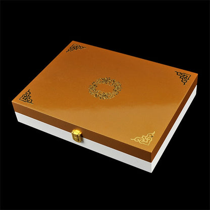 Custom Brand Handmade Engraved Gold Wooden Box Custom Logo Walnut Pine Wood For Jewelry Wine Tea Wedding Luxury Gift Pack