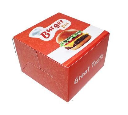 Wholesale Custom Printing Food Grade Cardboard Box Greaseproof Disposable Takeaway Container Custom Logo For Restaurant Fast Food Packaging