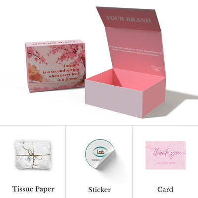 Custom Logo Luxury Small Foldable Magnetic Paper Gift Box Flat Collapsible Mini Flip Lid Box Full CMYK Print Jewelry Cosmetic Perfume Wedding Favor Packaging OEM Wholesale