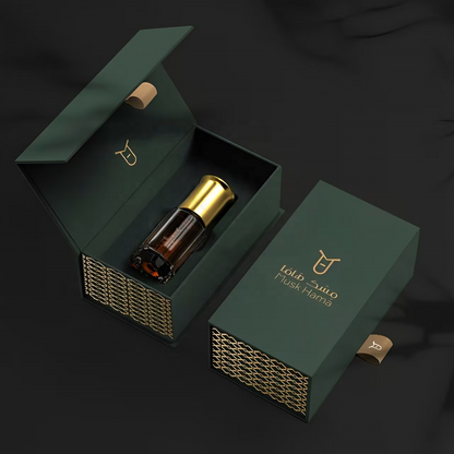 Custom Magnetic Hinged Flip Lid Perfume Rigid Gift Box Luxury Recyclable Fragrance Packaging Carton Custom Logo Size Contact Us For Premium Cosmetic Packaging Solutions