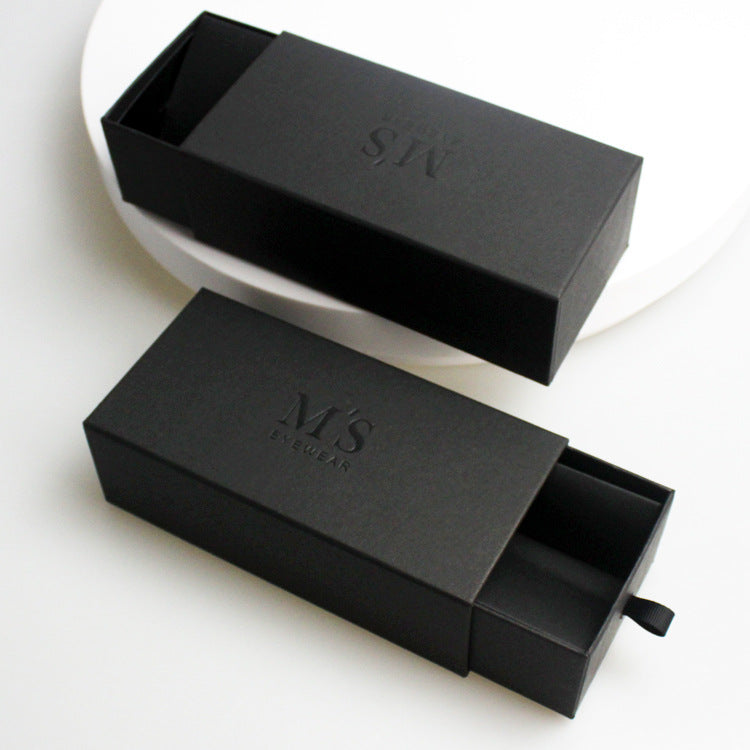 Heaven And Earth Cover Rigid Sunglasses Gift Box Flock EVA Lined Eyewear Birthday Gift Packaging Custom Logo Size Contact Us For Custom Eyeglass Box Solutions