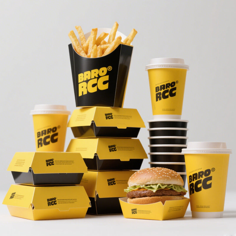 Custom Printed Pyramid Shaped Food Box Food Grade Greaseproof Disposable Paper Holder Custom Logo For Pizza Slice French Fries Fast Food Takeaway Packaging