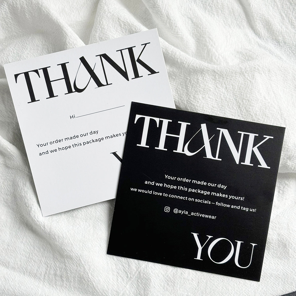 Factory Wholesale Custom Personalized Brand Logo Card Printing Gold Foil Embossed Thick Matte Paper Business Thank You Insert Card OEM ODM Printing Service