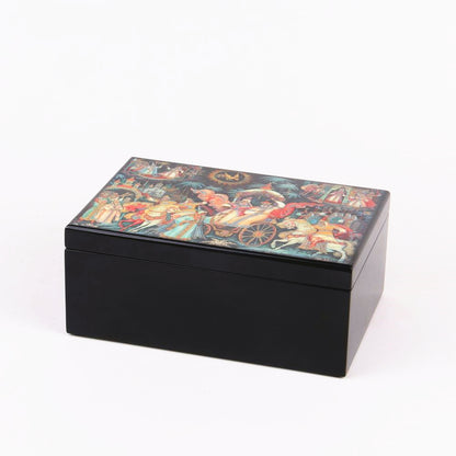 Luxury 4C Printing Wooden Tea Gift Box Custom Logo MDF Wood For Loose Tea Can Business Holiday Premium Gift Pack