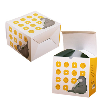 Custom Printed Square Kraft Corrugated Box Recyclable E Flute Shipping Carton Custom Logo Foldable Gift Packaging For E-commerce Cosmetic Food Delivery