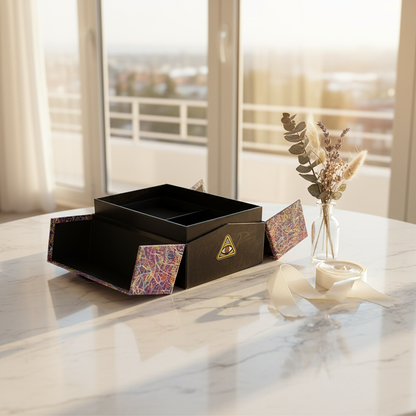 Luxury Hard Cardboard Book Flip Box Custom Logo Magnetic Book-Shaped Rigid Gift Box Recyclable Flip Top Packaging For Perfume Jewelry Cosmetics