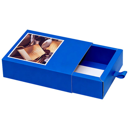 Customization White Card Paper Drawer Box Custom Logo Sliding Pull Out Gift Box Eco Recyclable For Cosmetic Jewelry Snack Socks Small Product Packaging