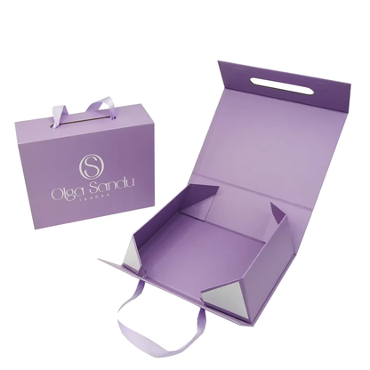Custom Large Luxury Handbag Gift Packaging Rigid Magnetic Box Recyclable Cardboard Box For Women Purse Brand Retail Gift Delivery