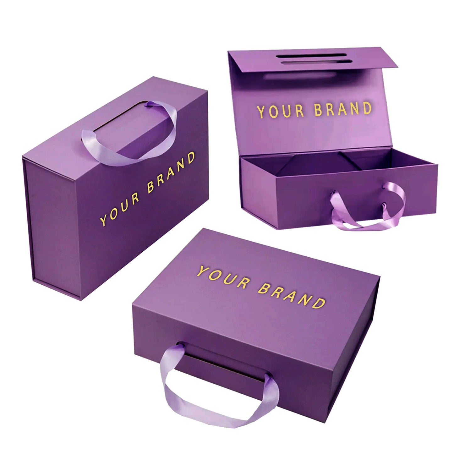 Custom Large Luxury Handbag Gift Packaging Magnetic Rigid Book Box Recyclable Cardboard For Leather Purse Fashion Brand Retail Gift