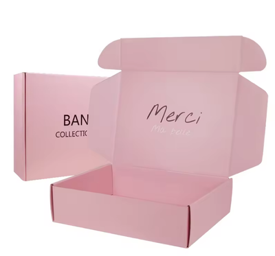 Factory Custom Brand Logo Printed Corrugated Mailer Box Flat Foldable Apparel Cosmetic Jewelry E-commerce Shipping Packaging Custom Size Contact Us For Eco Cheap Branded Delivery Box Solutions