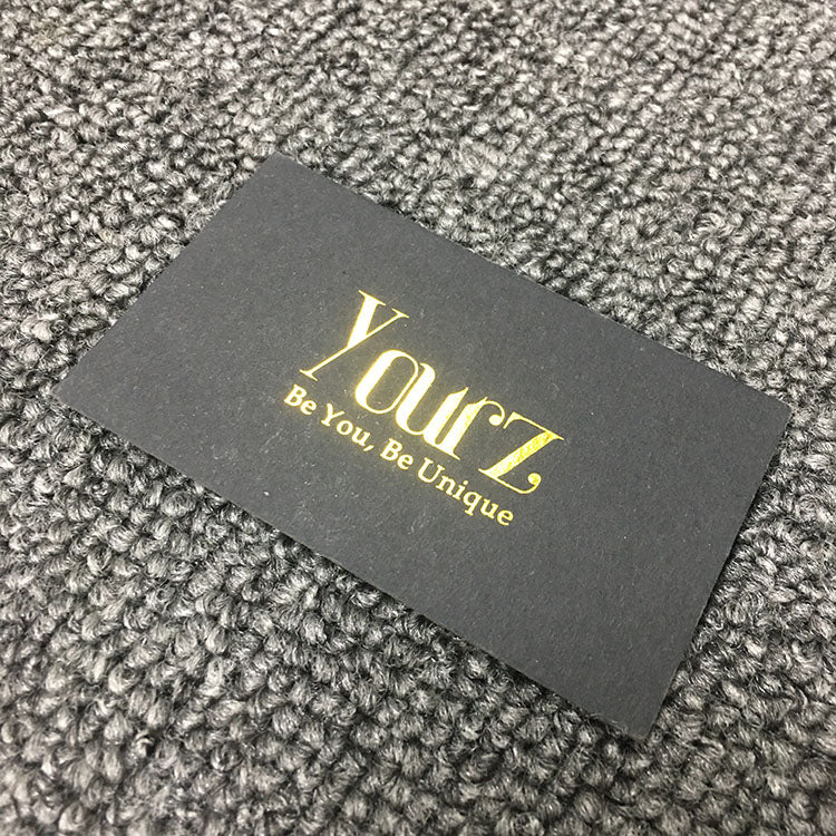 Wholesale Custom Logo & Size Business Card Printing Full Color CMYK Thick Art Paper Gold Foil Embossed Visiting Card Custom Die Cut Printing Service