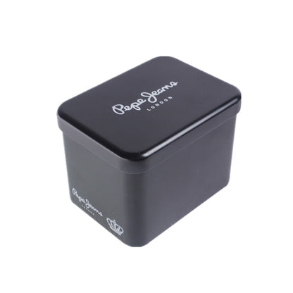 Small Black Rectangle Slide Lid Custom Logo Tin Box Recyclable Tinplate Metal Case For Mint Cosmetic Hardware Gift Pack