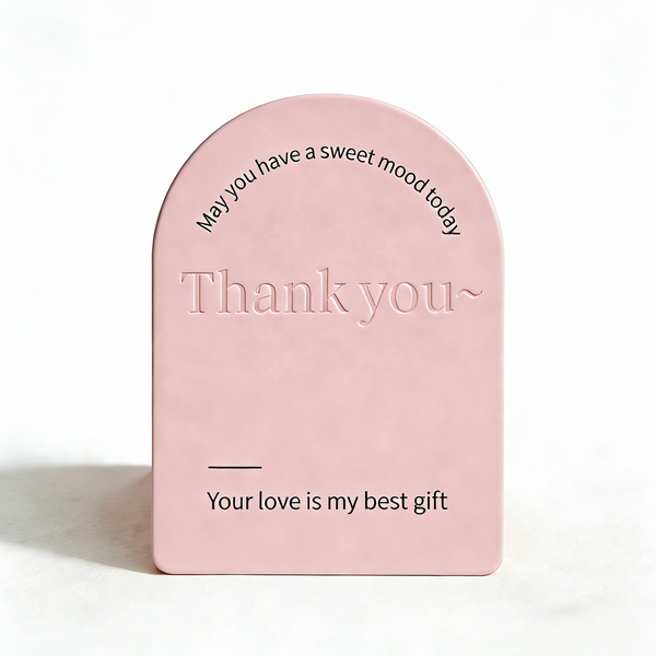 Custom Arch Shape Thank You Card Printing Full Color Double Sided CMYK Brand Insert Card Boutique Packaging Thank You Note Custom Logo Die Cut Arch Greeting Card Printing Service