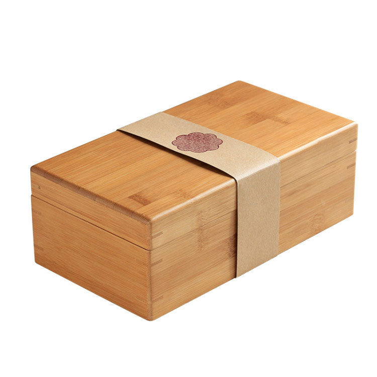 Wooden Tea Box Storage Packaging Gift Box Custom Logo Pine Paulownia MDF Wood For Tea Bag Loose Tea Holiday Business Gift Pack