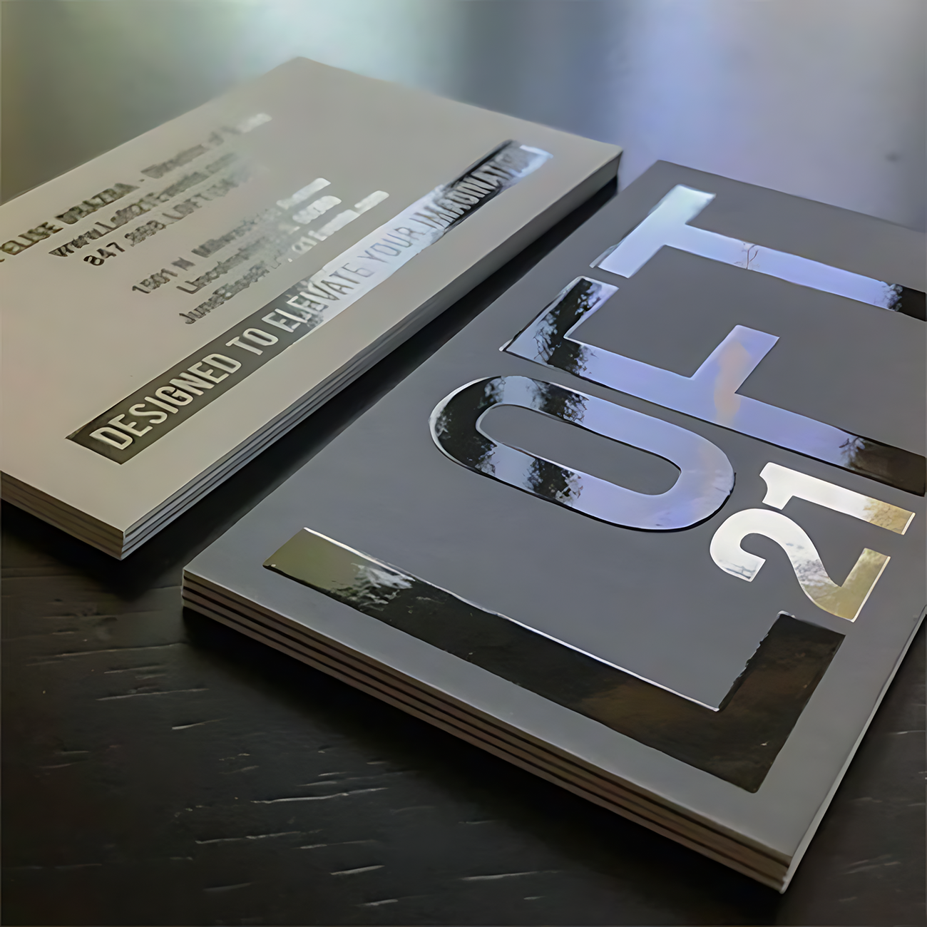 Wholesale Custom Luxury Matte Laminate Card Printing Gold/Silver Foil Embossed Thick Art Paper Business Thank You Card Custom Logo Waterproof Printing Service