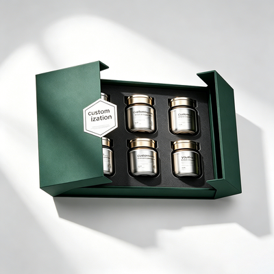 Custom Luxury Magnetic Rigid Foldable Gift Box Flat Collapsible Flip Lid Box With Satin Ribbon Custom Logo Print Cosmetic Jewelry Wedding Apparel Hamper Packaging OEM Wholesale