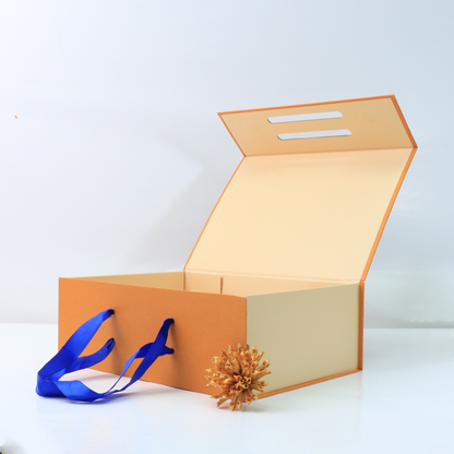 Custom Printed Luxury Foldable Book Style Magnetic Rigid Gift Box Velvet EVA Lined Cosmetic Jewelry Apparel Portfolio Corporate Packaging Custom Size Contact Us For Flat Pack Book Box Solutions
