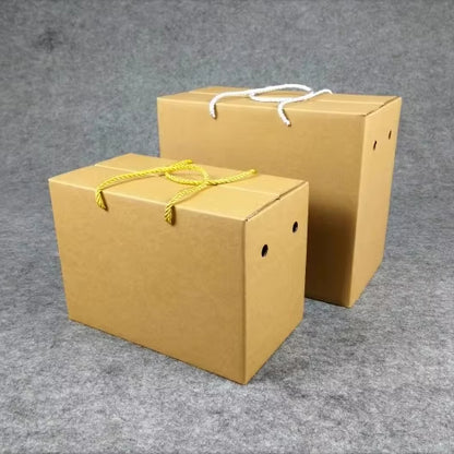 Custom Printed Corrugated Packaging Paper Box Recyclable Kraft Carton For Shipping Gift Fruit Apparel E-commerce Packaging