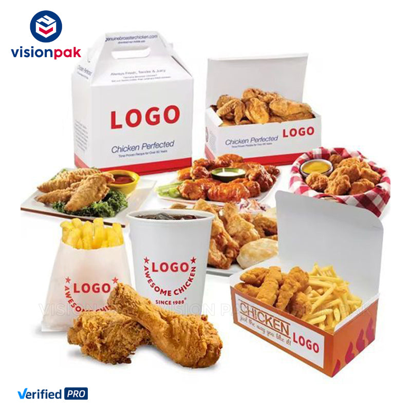 Disposable Takeout Paper Food Container Food Grade Greaseproof Recyclable Kraft Lunch Box Custom Logo For Restaurant Catering Fast Food Delivery