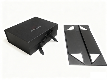 Custom Magnetic Rigid Folding Gift Boxes Luxury Flat Pack Collapsible Book Shape Box Full CMYK Logo Print Cosmetic Jewelry Perfume Packaging Box OEM ODM Wholesale