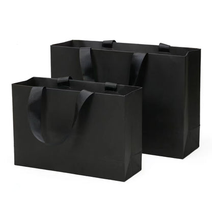 Custom Printed Kraft Paper Shopping Gift Bag Eco Recyclable Custom Logo For Apparel Bakery Cosmetic Holiday Retail Pac