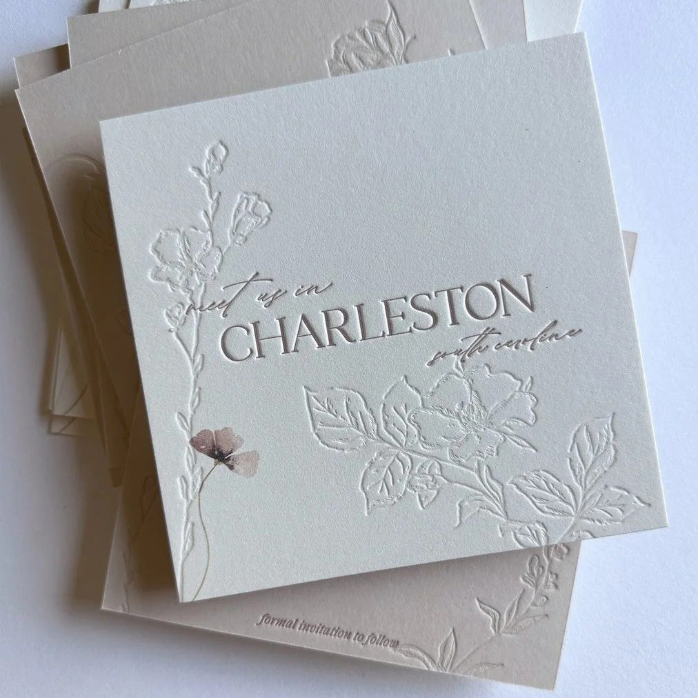 Wholesale Luxury Gold Foil Letterpress Greeting Card Printing Custom Logo Embossed Thick Textured Paper Wedding Thank You Invitation Card With Envelope Printing Service