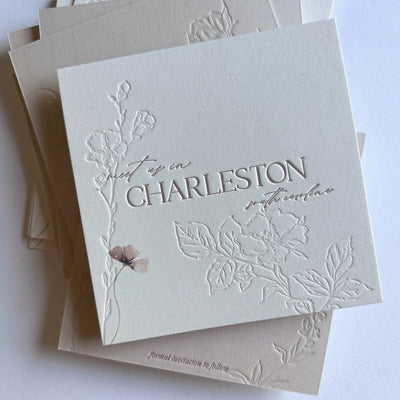 Wholesale Luxury Gold Foil Letterpress Greeting Card Printing Custom Logo Embossed Thick Textured Paper Wedding Thank You Invitation Card With Envelope Printing Service