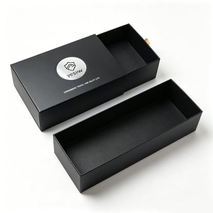 Factory Made Black Matte Slide Drawer Rigid Gift Box Recyclable Minimalist Luxury Perfume Jewelry Watch Packaging Custom Logo Size Contact Us For Matte Black Drawer Packaging Solutions