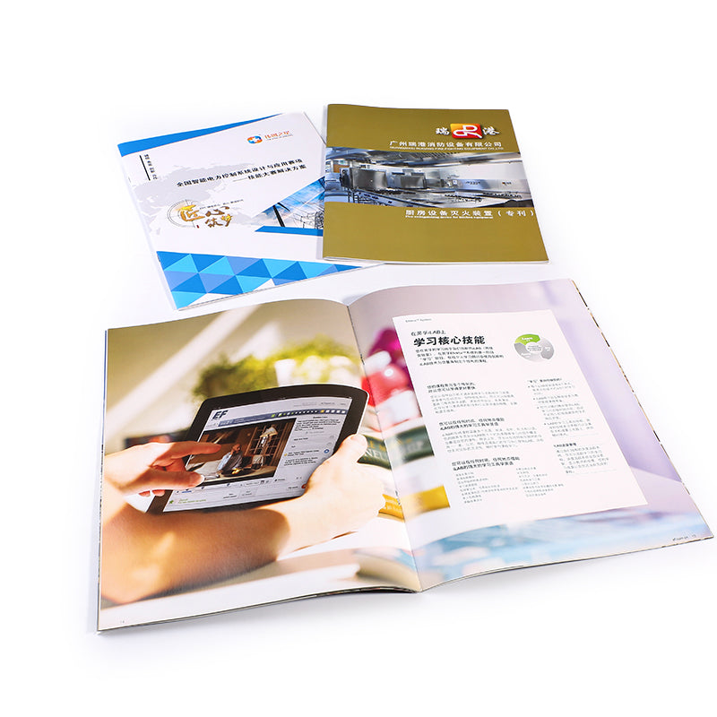 Low Price Personalized Advertising Book & Flyer Printing Full Color CMYK Custom Logo Promotional Brochure Leaflet Wholesale Printing Service