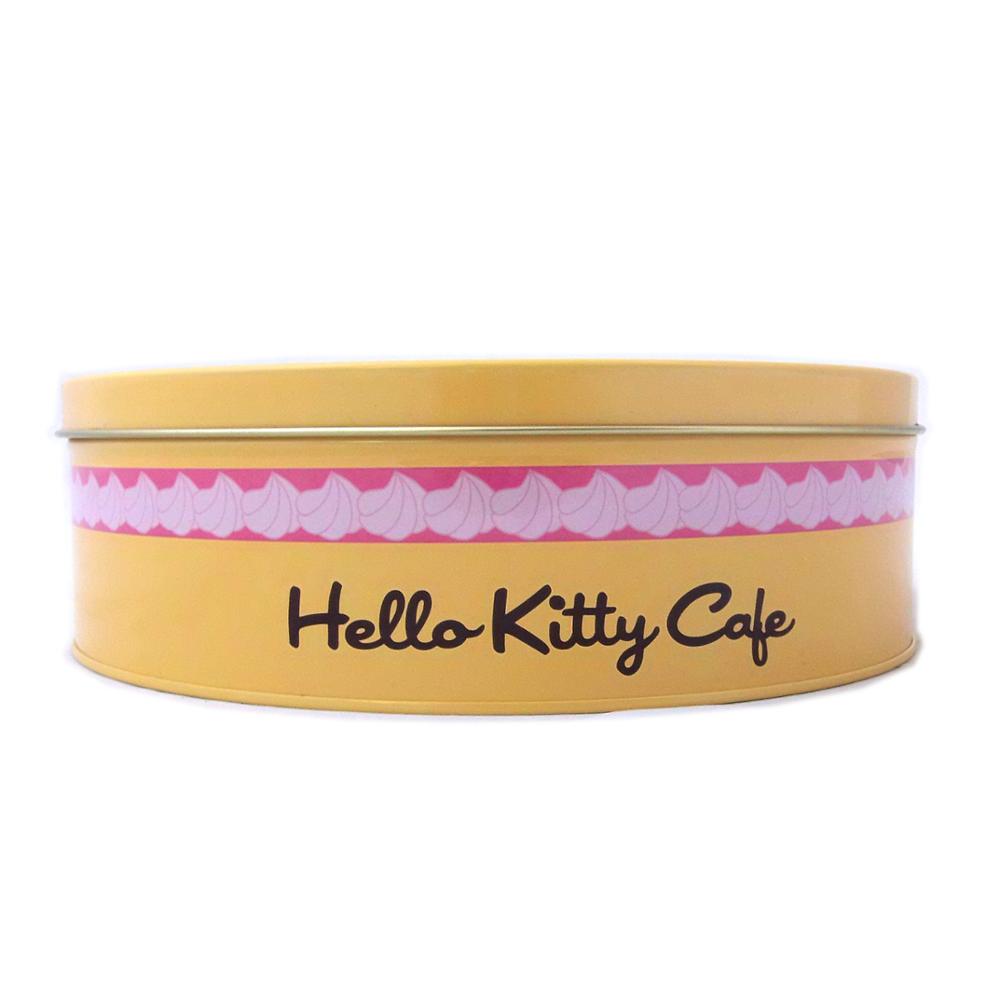 Round Danish Butter Cookies Biscuit Metal Tin Box Custom Logo Food Grade Recyclable Tinplate For Cookie Chocolate Holiday Gift Pack