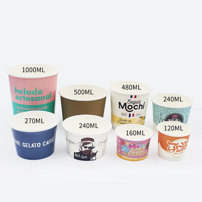 JAHOO PACK 16oz Custom Logo Printing Paper Coffee Cups Food Grade Single/Double Wall Disposable PLA Compostable Hot Drink Takeaway Cup With Lids OEM Wholesale