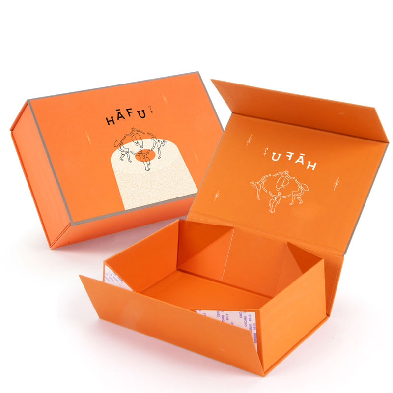 Luxury Personalized Custom Logo Flip Foldable Magnetic Rigid Gift Box Recyclable Hard Paper Brand Packaging Box