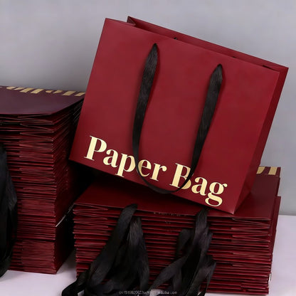 Factory Direct Classic Supermarket Paper Bags Eco Recyclable Custom Logo For Grocery Fruit Vegetable Retail Takeaway Pack