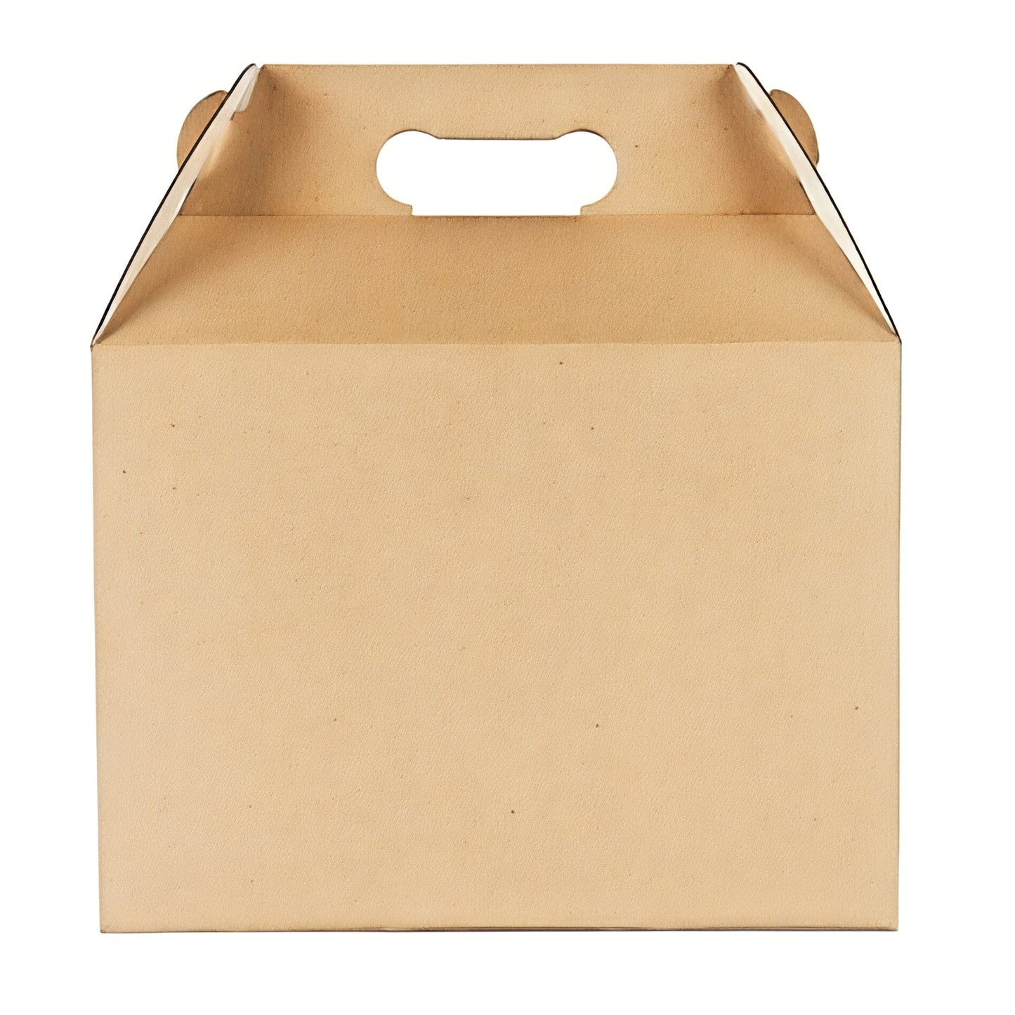 Multi Size Kraft Paper Corrugated Handle Boxes Recyclable Portable Carton Custom Logo For Fruit Snack Gift E-commerce Shipping Packaging