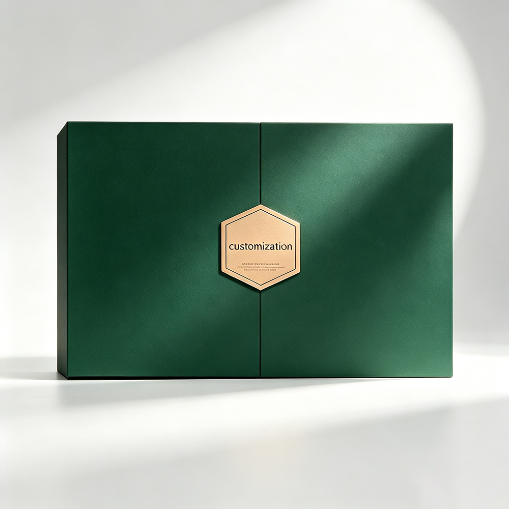Custom Luxury Magnetic Rigid Foldable Gift Box Flat Collapsible Flip Lid Box With Satin Ribbon Custom Logo Print Cosmetic Jewelry Wedding Apparel Hamper Packaging OEM Wholesale