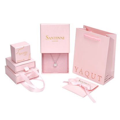 Sliding Drawer Jewelry Packaging Box Custom Logo Recyclable Paper Slide Gift Box For Ring Earring Necklace Bracelet Small Jewelry