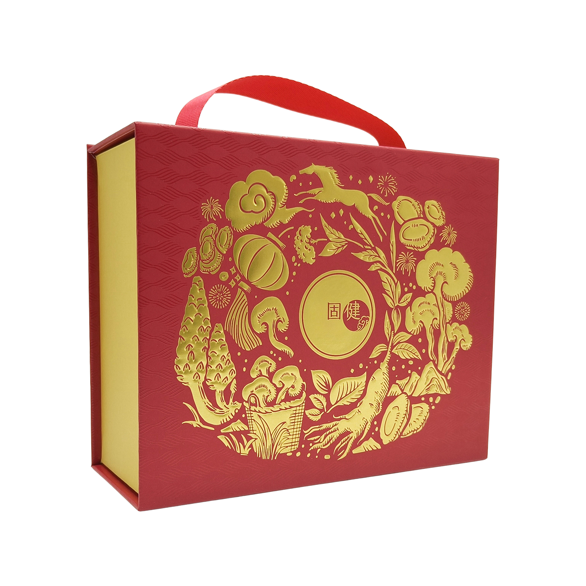 Premium Portable Health Supplement Gift Packaging Rigid Magnetic Paper Box Custom Logo For Vitamin Collagen Bird's Nest Wellness Gift